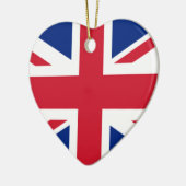 Union Jack English British Flag Valentijn Ornament (Links)