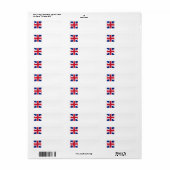 Union Jack Etiket (Full Sheet)