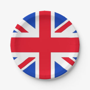 Union Jack-feestborden Papieren Bordje