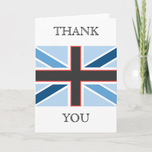 Union Jack Flag bedankkaart