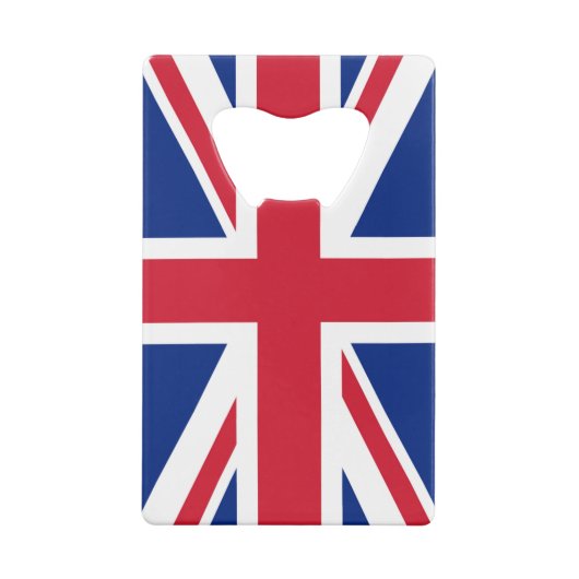 Union Jack Flag-boot Kredietkaart Flessenopener (Achterkant)