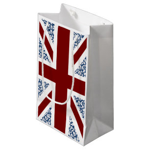 Union Jack Flag Calico Floral Pattern Klein Cadeauzakje