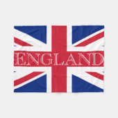 Union Jack Flag Engeland fbcnt Fleece Deken (Voorkant (Horizontaal))