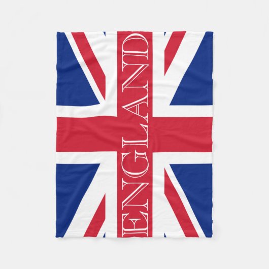 Union Jack Flag Engeland fbcnt Fleece Deken (Voorkant)