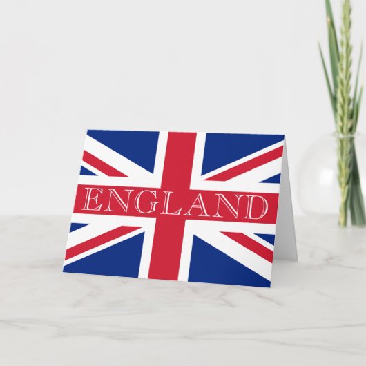 Union Jack Flag Engeland gccnt Kaart (Voorkant)
