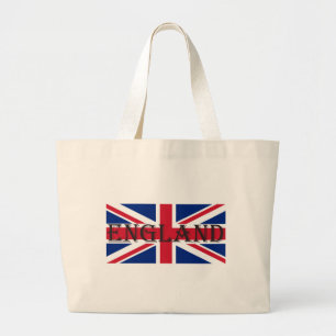 Union Jack Flag England bagjtcn Grote Tote Bag