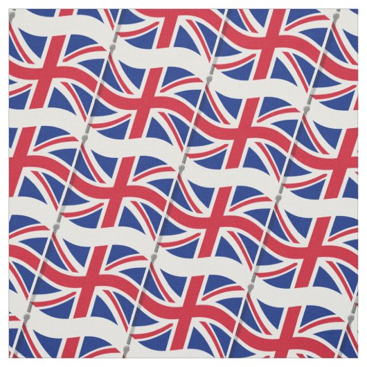 Union Jack Flag Fabric Stof (Swatch)