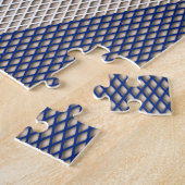 Union Jack Flag Fishnet Pattern Jigzaag Puzzle Legpuzzel (Zijkant)
