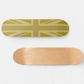 Union Jack/Flag Golds Skateboard (Horizontaal)