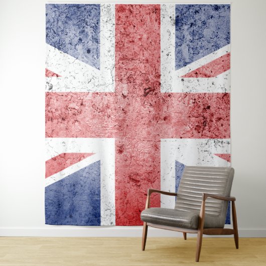 Union Jack/Flag groot tapijt Wandkleed (In situ)