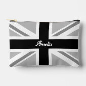 Union Jack/Flag Monochrome (aangepaste naam) Etui (Voorkant)