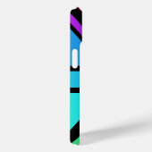 Union Jack/Flag veelkleurig + zwart ontwerp Case-Mate iPhone Case (Achterkant / Rechts)