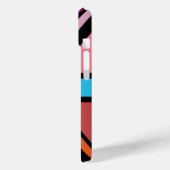 Union Jack/Flag veelkleurig + zwart ontwerp Case-Mate iPhone Case (Achterkant / Links)