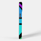 Union Jack/Flag veelkleurig + zwart ontwerp Case-Mate iPhone Case (Achterkant / Rechts)