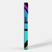 Union Jack/Flag veelkleurig + zwart ontwerp Case-Mate iPhone Case (Achterkant / Rechts)