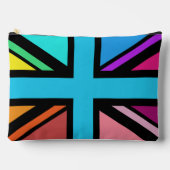 Union Jack/Flag veelkleurig + zwart ontwerp Etui (Voorkant)