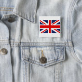Union Jack Flag-Verenigd Koninkrijk Vierkante Button 5,1 Cm (In situ)