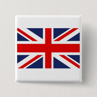 Union Jack Flag-Verenigd Koninkrijk Vierkante Button 5,1 Cm