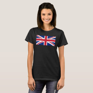 Union Jack Flag Womens cn T-shirt