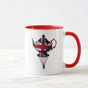 Union Jack Flying Teapot Mok
