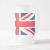 Union Jack Frosted Beer Mug (Devant droit)