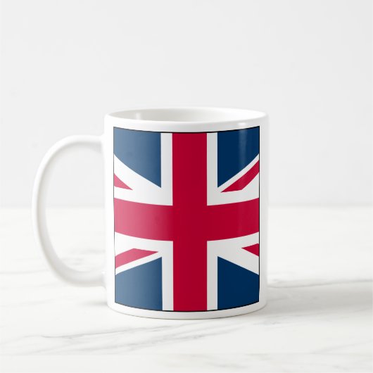 Union Jack Full Side Square Design Coffee Mug Koffiemok (Links)