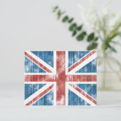 Union Jack gedragen Briefkaart (Staand voorkant)