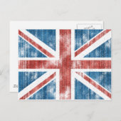 Union Jack gedragen Briefkaart (Voorkant / Achterkant)