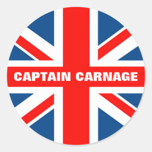 Union Jack grappig Ronde Sticker