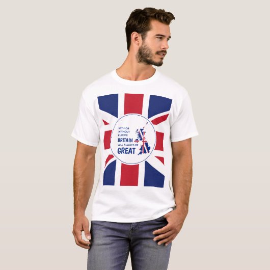 UNION JACK Groot-Brittannië altijd geweldige BREXI T-shirt (Voorkant volledig)