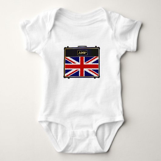 Union Jack Guitar Amplifier Romper (Voorkant)