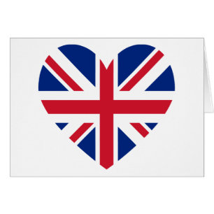 Union Jack Heart Shape