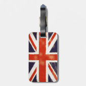 Union Jack Heraldry Lion Bagagelabel (Achterkant verticaal)