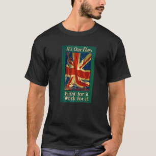 Union Jack Het is onze vlaggenstrijd ervoor. T-shirt