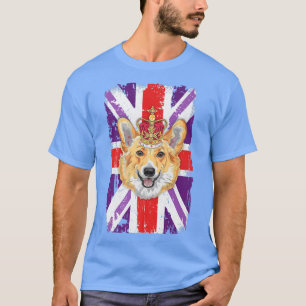Union Jack Idea Kinder & Corgi Lover voor Platinum T-shirt