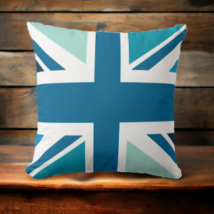 Union Jack - In Designer Blue Kussen