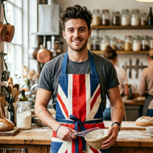 Union Jack kookschort - Retro Britse vlag cadeau Schort