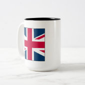 Union Jack Large Two Tone 15 Oz Mug (Devant gauche)