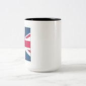 Union Jack Large Two Tone 15 Oz Mug (Centre)