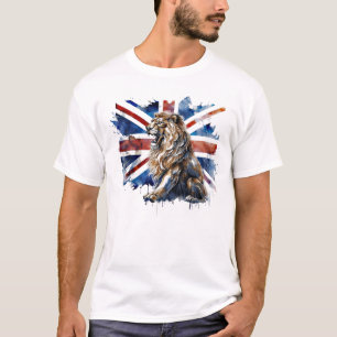 Union Jack Lion Union Jack Flag British Isles Vere T-shirt