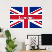 Union Jack London ~ Affiche du drapeau britannique (Bureau à domicile)