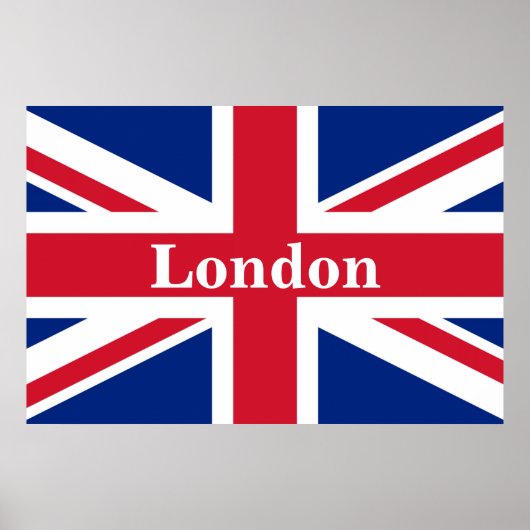 Union Jack London ~ Affiche du drapeau britannique (Devant)