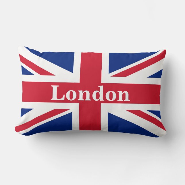 Union Jack London ~ British Flag Kussen (Voorkant)