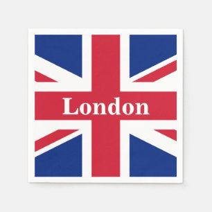 Union Jack London ~ British Flag Paper Dinner Napk Servet