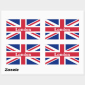 Union Jack London ~ British Flag Rechthoekige Sticker (Vel)