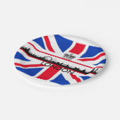 Union Jack London Skyline Theme Party Paper Borden Papieren Bordje (Gekanteld)