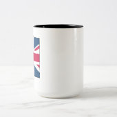 Union Jack Medium Sized Two Tone 15 oz. Mug (Centre)