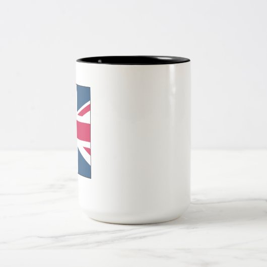 Union Jack Medium Sized Two Tone 15 oz. Mug (Centre)