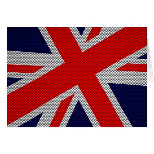 Union Jack moderne sur l'impression en fibre de ca (Devant horizontal)