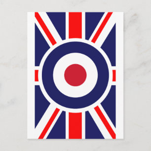 Union Jack Mods England Target Briefkaart